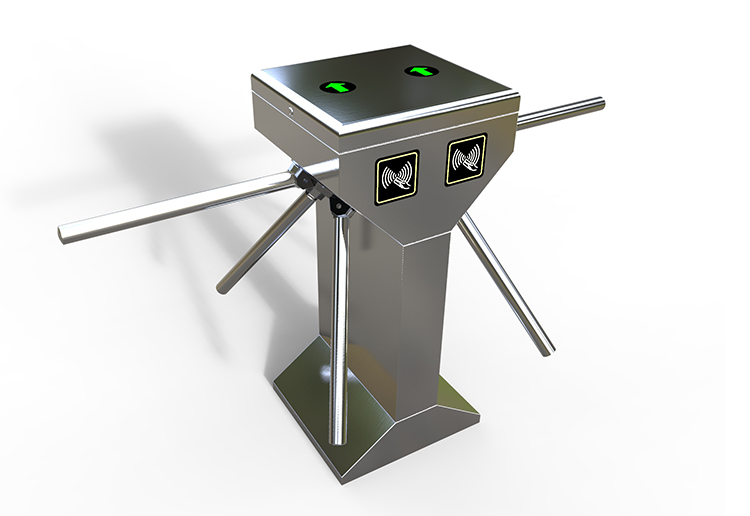 Three Roller Tripod Turnstile Gate Entrance , Revolving Door Access Control System