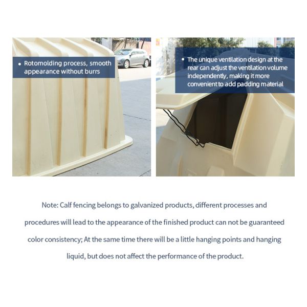 UV Resistant Galvanized Calf Shelter For Superior Protection 2200*1500*1550mm