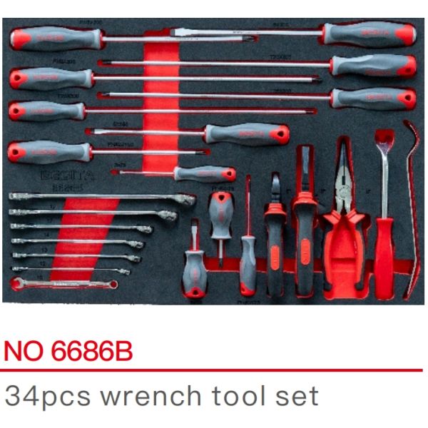 228 Piece Car Workshop Aluminium Mechanics Tool Set With Box Cabinet Trolley