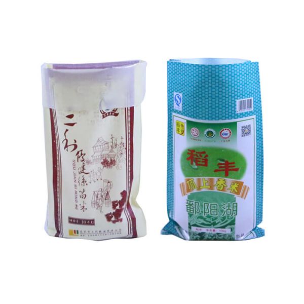 Transparent 10Kg Rice Packing Bag 20Kg PP Woven Bag Square Bottom