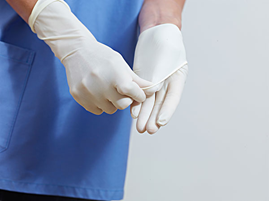 Surgical Sterilized Disposable Medical Latex Gloves