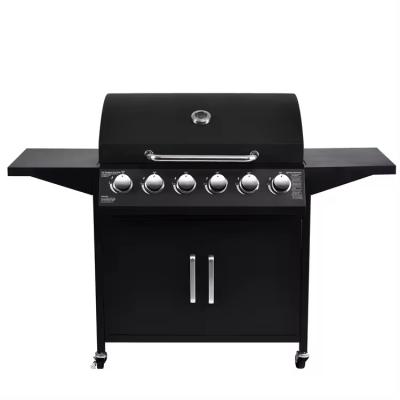 Grill à gaz au butane à 6 brûleurs 60000btu pour un barbecue extérieur personnalisable à 85 cm