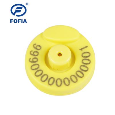 125khz ISO11784/5 FDX - etiqueta de orelha animal de Rfid da longa distância de B para a gestão dos carneiros do gado