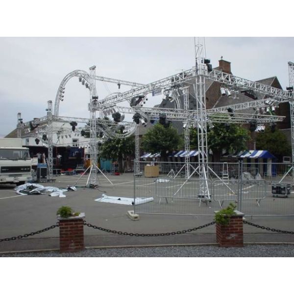 Galvanized Aluminum Roof Truss Stand Frame Display 4000mm Length