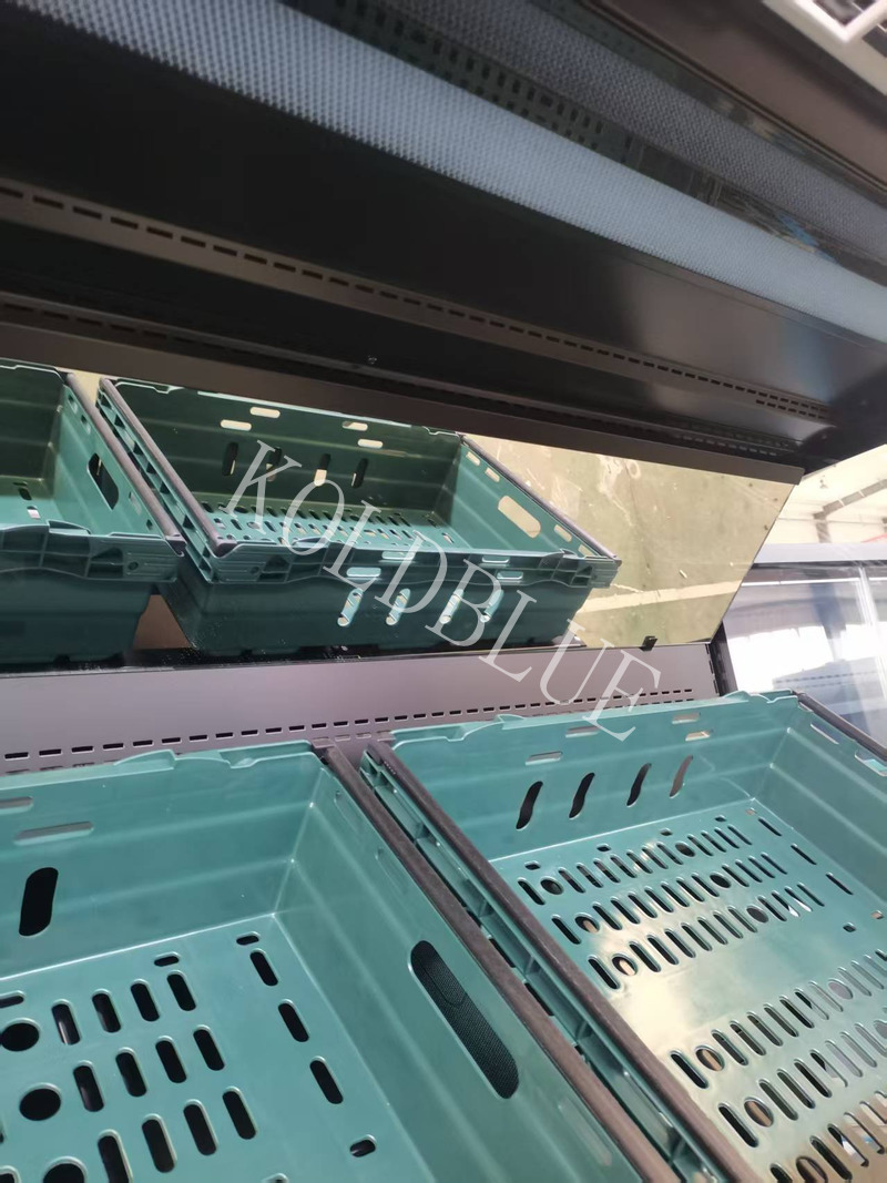 1310mm Open Front Refrigerated Display Case Self-Contained Merchandiser for Grocery Retail