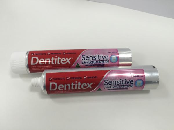 a barreira de alumínio de 75ml-125ml ABL laminou o tampão de parafuso grande do tubo de dentífrico