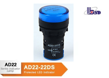 AD22-22DS high brightness Led indication lamps with blue color
