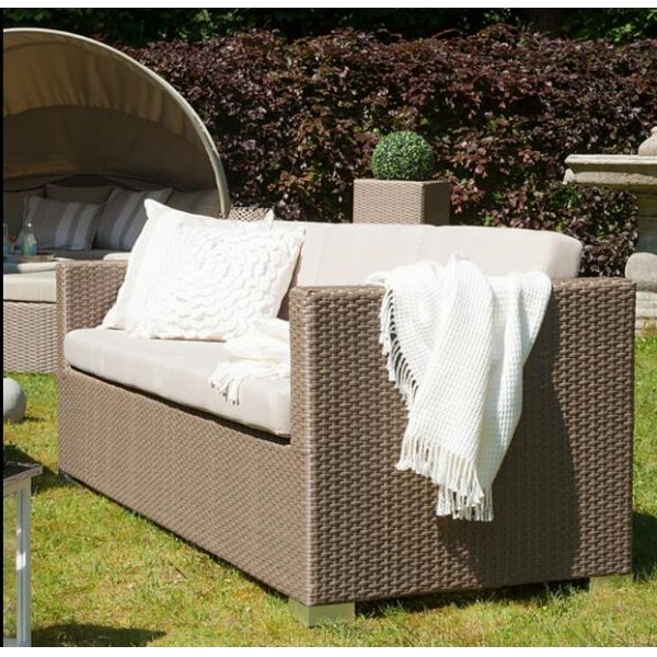 Hotel Poly Rattan wicker Patio Furniture Aluminium Outdoor Garden sofa sets