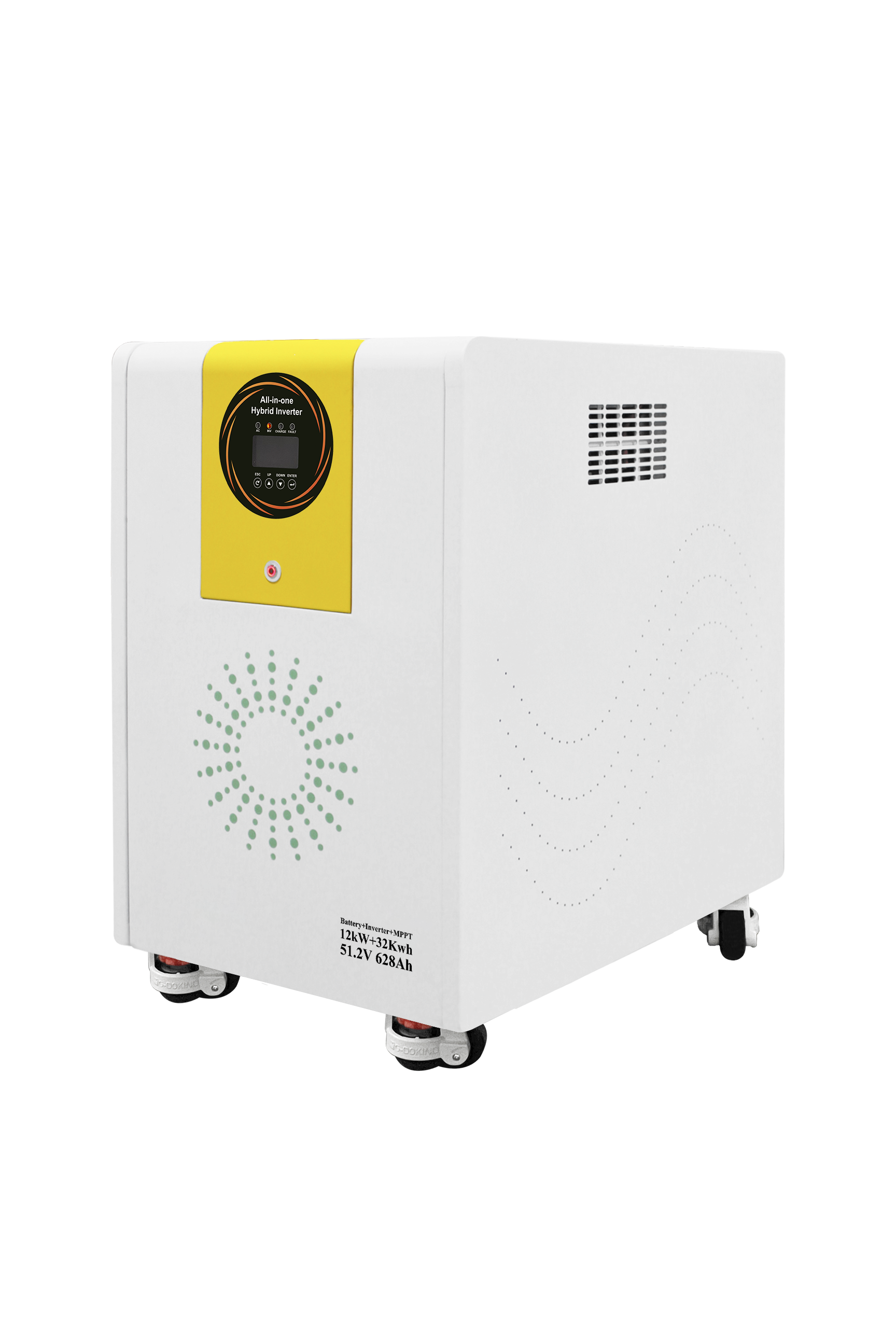 All in One Hybrid Energy Storage System 12KW 32KWh 51.2V 628Ah LiFePO4 Battery Built-in MPPT Solar Inverter