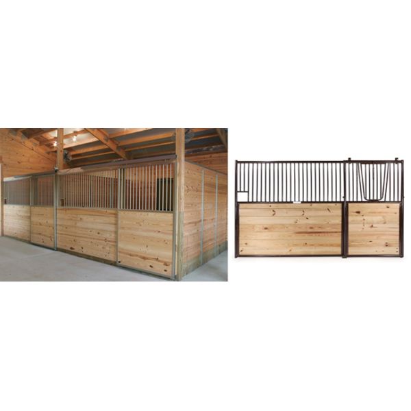 Low Front Custom Horse Stables Panel 3m * 3m * 2.2m Thick Bamboo Board