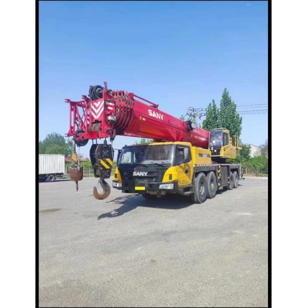 Использованный 2018 Гидравлический мобильный кран Максимальная высота подъема 40 м STC80T6 Террианский мобильный кран