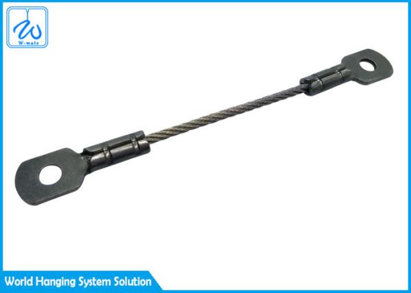 estilingue da corda de fio de aço do olho do dedal 7x7 de 1.5mm para pendurar do sinal