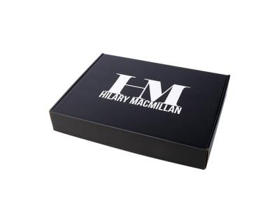 Black Gift Custom Printed Boxes , Corrugated Paper Custom Cardboard Boxes