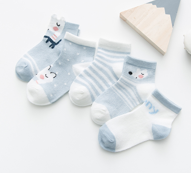 Party Wear Childrens Ankle Socks Cotton Children Kids Socks Knitting Student Socks