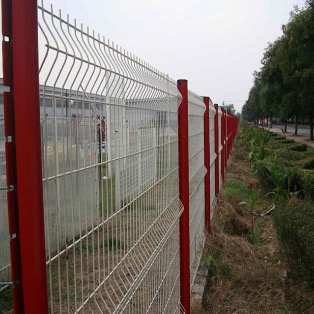 Architectural 3D Curved Metal Security Fencing Color Match Powder Coating
