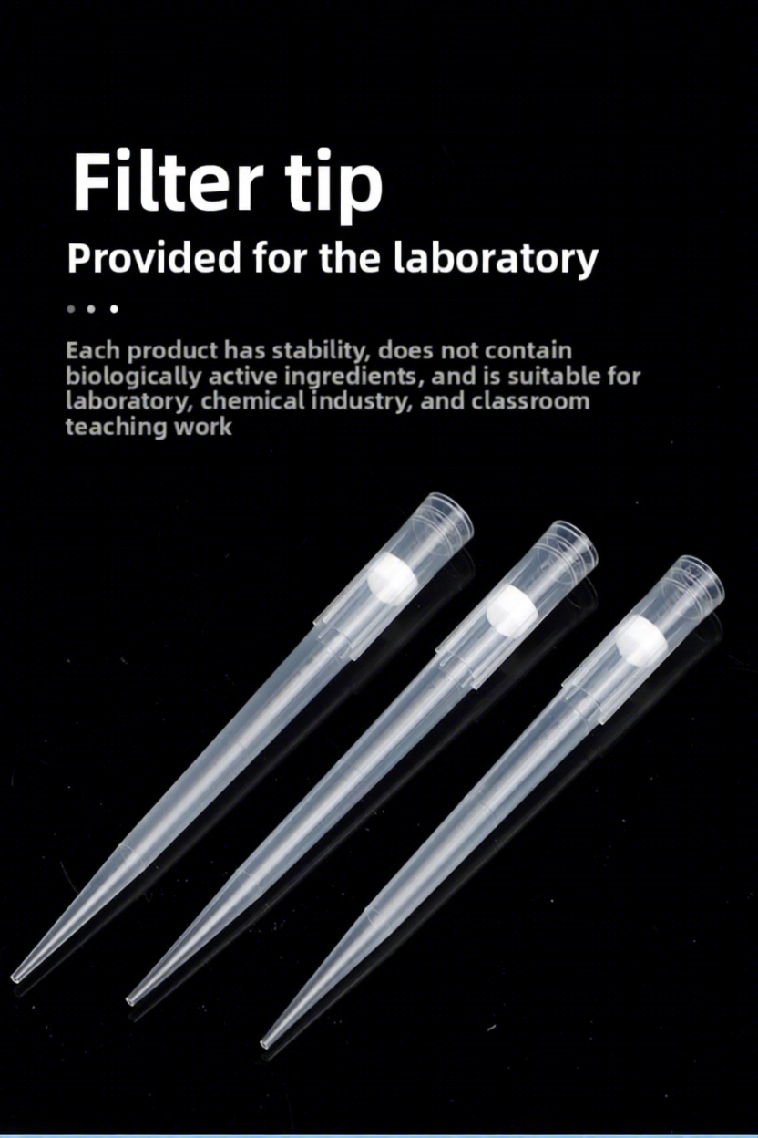 20ul 10ul Filter Pipette Tips Sterilized Plastic Filter Tip Disposable Laboratory Consumables Extended Pipette Tip
