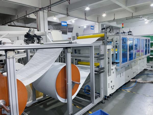 5-7M/Min Ultrasonic Flat Trapezoidal Non Woven Bag Manufacturing Machine With 1-12 Weld Positions In The Center