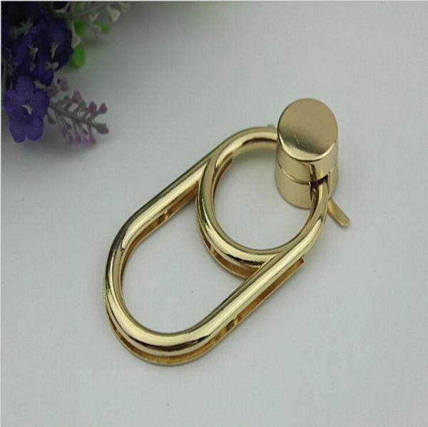 New style luxury bag accessories hardware light gold metal twist locks