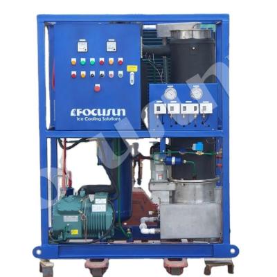 1T Máquina de gelo de tubo com componentes de núcleo PLC fabricados diretamente pelos fabricantes