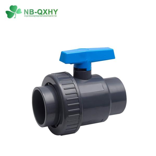 Tubos de piscina PVC de plástico válvula de esfera única True Union com modo de condução manual