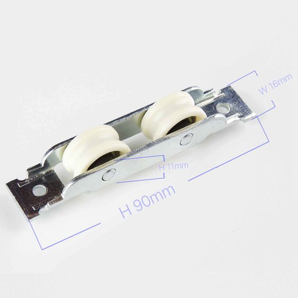 Iron Material Double Roller Aluminum Sliding Window Wheels for UPVC Windows Groove