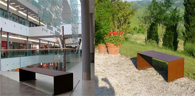 Ножки верстака Corten на открытом воздухе и крытой минималистской мебели патио дизайна стальные