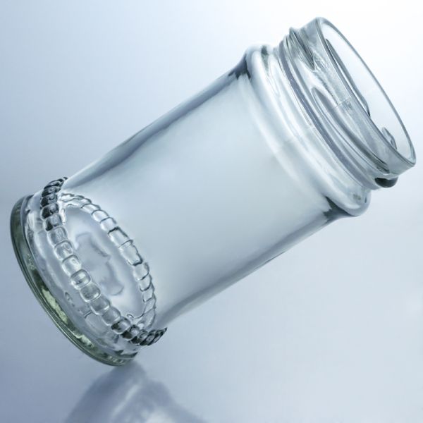 Food Container Metal Lid Clear Glass Honey Jars for Custom Honey Jam Storage