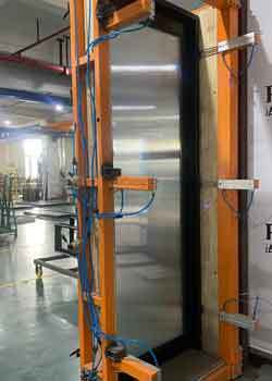 Australian Standard 100 Series Aluminum Swing Door with Double-layer Tempered Glass and Minimalist Slim-Frame