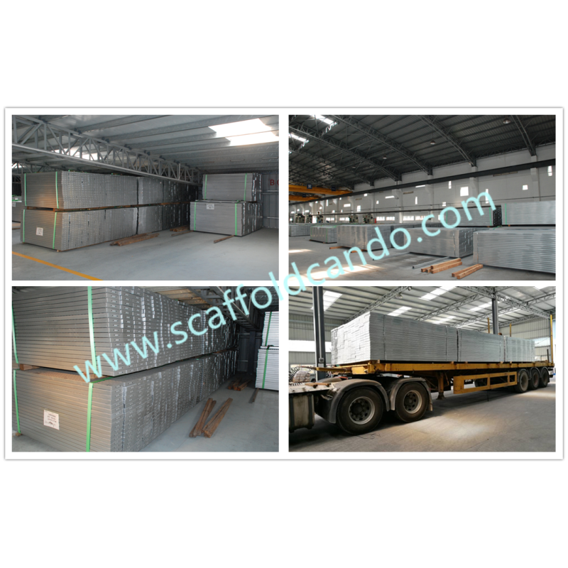 Factory specialized in Q235 galvanized scaffolding steel plank, metal board 4000mm,3000mm,2000mm,1500mm,1000mmL for sale