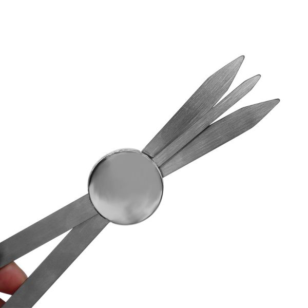 Aluminum Alloy Compass Eyebrow Ruler Adjustable Accurate Positioning Brow Measuring Tool