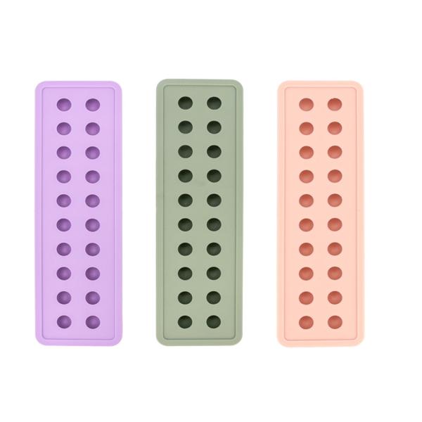 Non-Stick 2 Pack 20-Cavity Square Caramel Candy Silicone Molds for Chocolate Truffles and Fat Bombs Waterproof