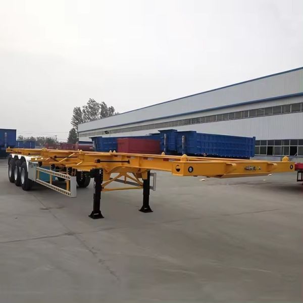 40FT 3 Axle Frame Trailer Container Transport Trailer Used 3 Axle Semi Trailer Skeleton Semi Trailer Truck Trailer