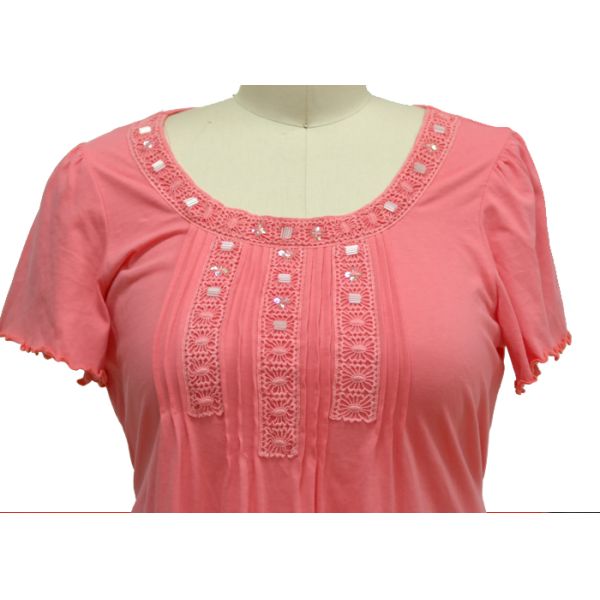 Cotton Jersey Maternity Short Sleeve Dress , Casual Night Out Outfits Summer