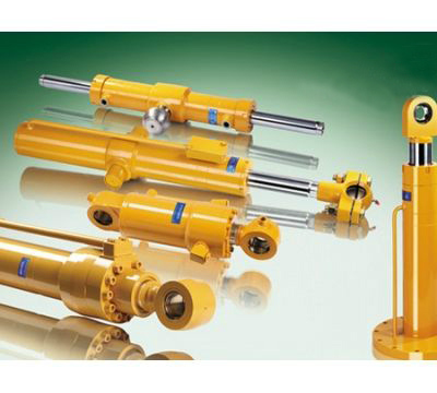 Electric Loader Flange Hydraulic Cylinder Double Acting Welding