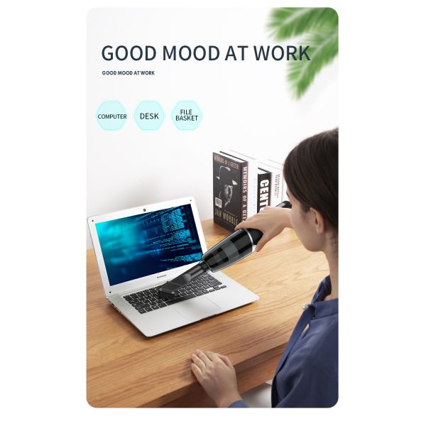 12V Handheld Wet and Dry Vacuum Cleaner YANTU V01S Cordless with 5500PA Suction Power