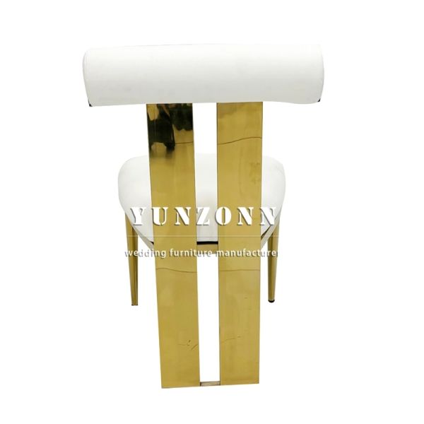 New Design Event Gold Stainless Steel Dining Wedding Chair for Wedding Furniture Rental