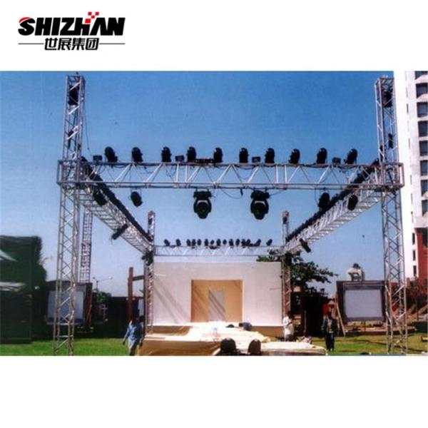 Alloy Lighting Flat Aluminum Stage Truss System Design 350*350mm