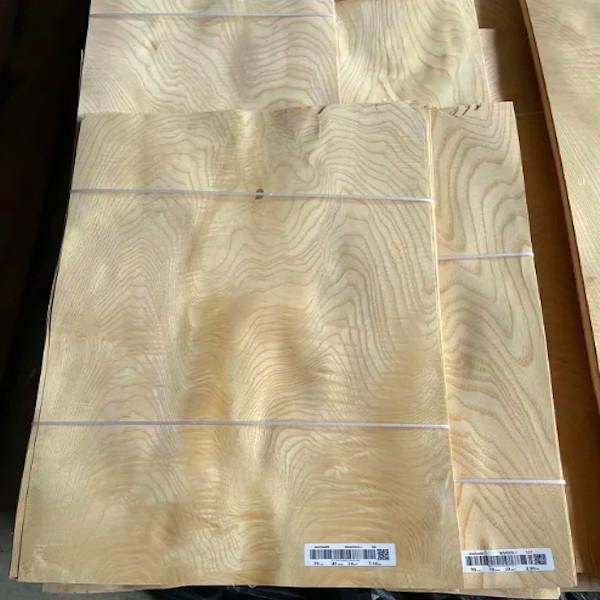 0.50mm papel suportado veneer natural americano branco Ash Burl revestimentos de madeira