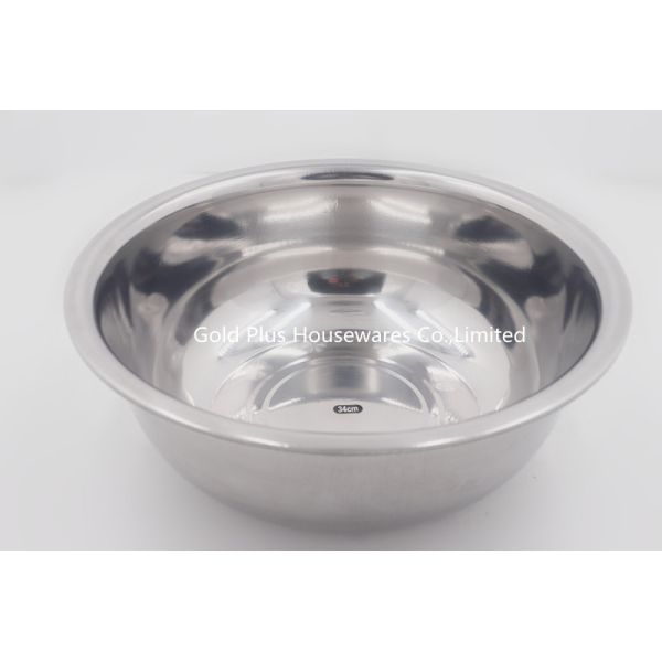 34cm 0.135CBM Stainless Steel Soup Bowl Kitchen Accessories
