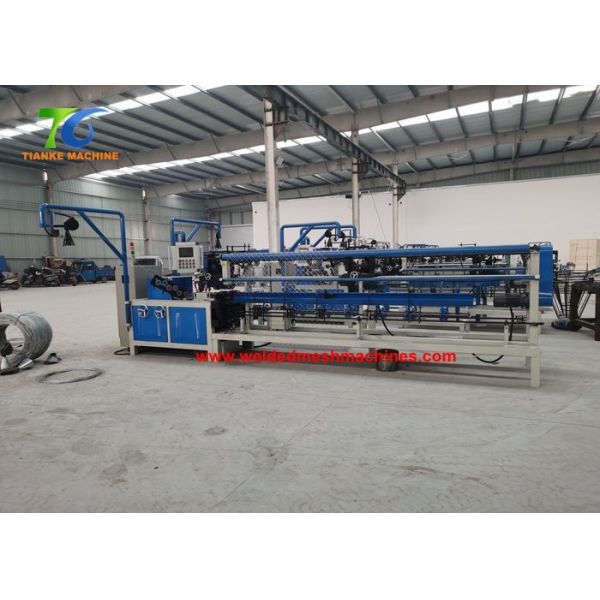 Galvanized Single Iron Wire 1.8MM Chain Link Fence Making Machine