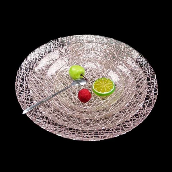 Wholesale Custom Gold Glass Charger Plates|FDA Approved Eco-Friendly|Bulk Orders for Hotels&Restaurants