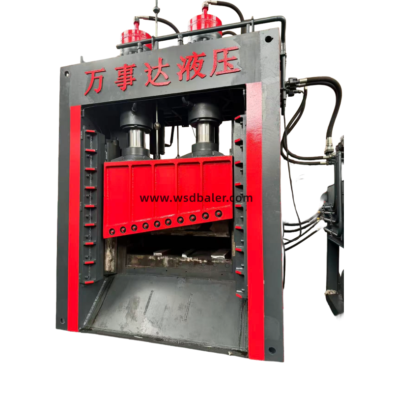 Heavy Scrap Recycling Horizontal Container Scrap Shear with 12500kN Cutting Force & PLC Control