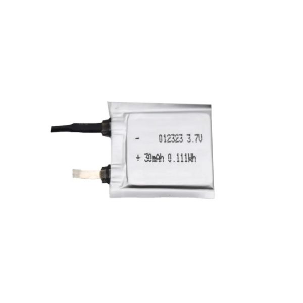 3.7V 30mAh KC Certificated Li Ion Rechargeable Battery for Electronic and Medical Devices