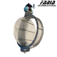Válvula aerodinâmica de tubos de linha central Válvula de borboleta industrial pneumática