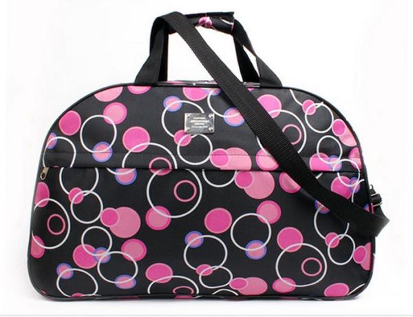 Lady Fashionable Tote Duffel Bag / Gym Duffel Bag 600D1200D1680D Polyester