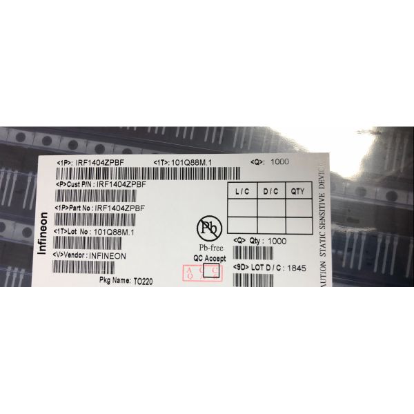 IRF1404ZPBF N Канальный транзистор 180A 200W HEXFET FET MOSFET