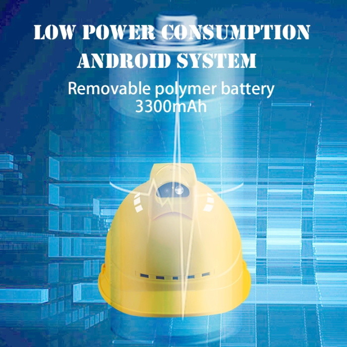 4G Live Steam Split Helmet с камерой, установленной на защитном шлеме для строительных горных работ
