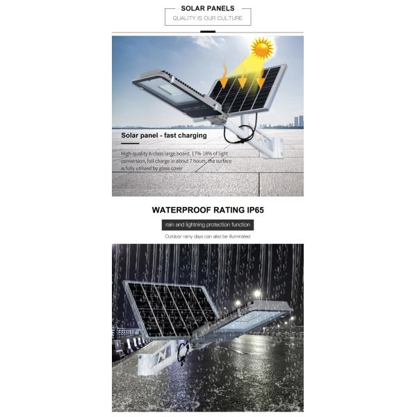 265V 50 Watt Solar LED Street Light With Luxeon 5050 Chips