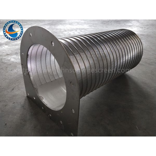Stainless Steel 316L Rotary Screen Drum Wire Strainer Basket 520 Mm Diameter