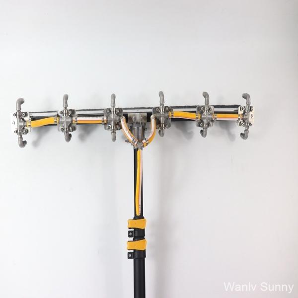 Aluminum Alloy/Carbon Fiber Solar Panel Cleaning Equipment with Brush and Telescopic Pole